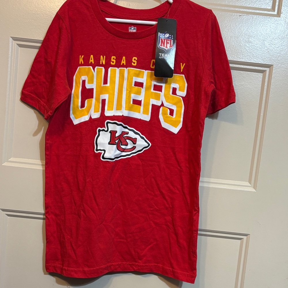 NFL Kansas City Chiefs Red and Yellow Kids T-Shirt